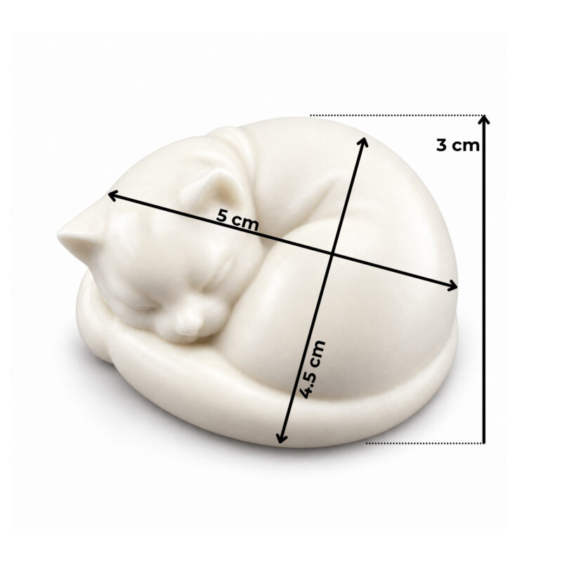 uyuyan kedi figuru olculu obje